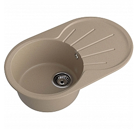 Мойка кухонная GranFest Rondo 750L 75 см песочный