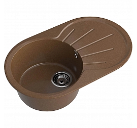 Мойка кухонная GranFest Rondo 750L 75 см терракот