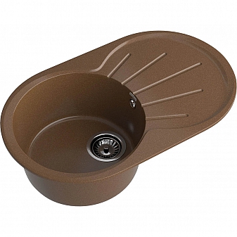 Мойка кухонная GranFest Rondo 750L 75 см терракот