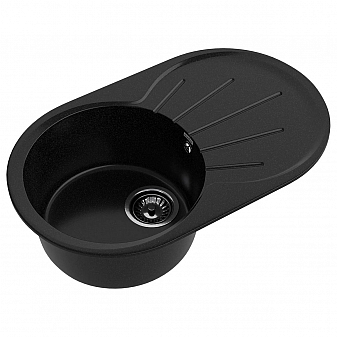 Мойка кухонная GranFest Rondo 750L 75 см чёрный
