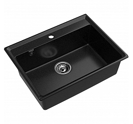 Мойка кухонная GranFest Level 660 66 см чёрный
