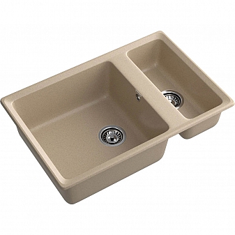 Мойка кухонная GranFest Level 760K 76 см песочный