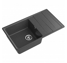 Мойка кухонная GranFest Level 860L 86 см графит