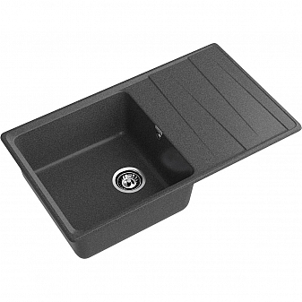 Мойка кухонная GranFest Level 860L 86 см графит