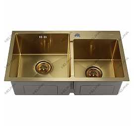 Мойка кухонная Melana ProfLine S7240HG 3/220 72 см золото