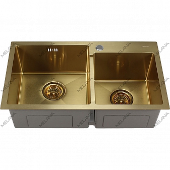 Мойка кухонная Melana ProfLine S7240HG 3/220 72 см золото