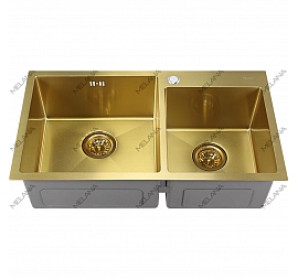 Мойка кухонная Melana ProfLine S7843HG 3/220 78 см золото