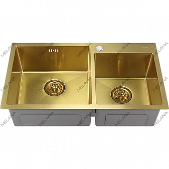 Мойка кухонная Melana ProfLine S7843HG 3/220 78 см золото