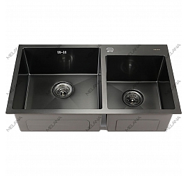 Мойка кухонная Melana ProfLine S8045HB 3/220 80 см графит