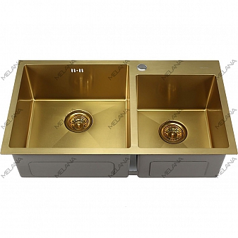Мойка кухонная Melana ProfLine S8045HG 3/220 80 см золото