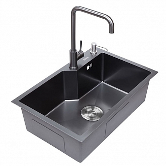 Мойка кухонная Avina HM6543GR 65 см графит