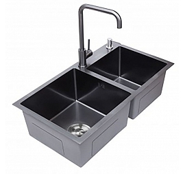 Мойка кухонная Avina HM8045GR 80 см графит