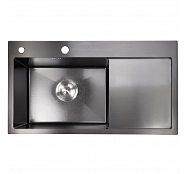 Мойка кухонная Amollet 7848 GL 78 см графит