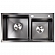 Мойка кухонная Amollet 7848-1.5B GR 78 см графит