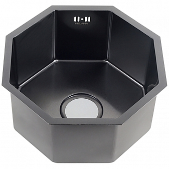 Мойка кухонная Melana ProfLine Octavia D400B 1.2/220 40 см чёрная