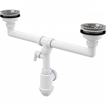 Сифон для кухонной мойки AlcaPlast A453P