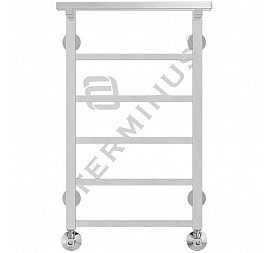 Полотенцесушитель Terminus Контур с полкой П6 40х70 см 6 перекладин