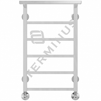 Полотенцесушитель Terminus Контур с полкой П6 40х70 см 6 перекладин