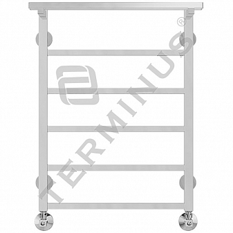 Полотенцесушитель Terminus Контур с полкой П6 50х70 см 6 перекладин