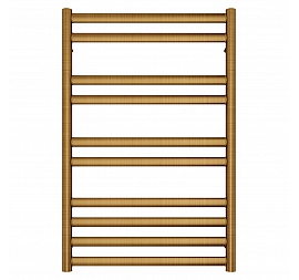 Полотенцесушитель Lemark Status LM44810BR 50х80 см 10 перекладин