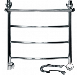 Полотенцесушитель электрический Ника Arc ЛД R с полкой 50x50 см 4 перекладины