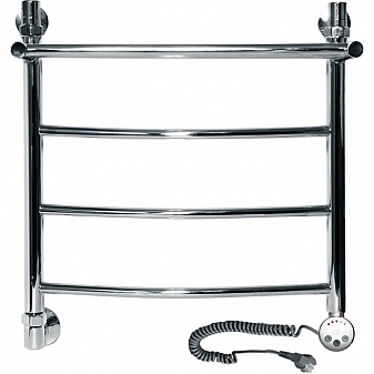 Полотенцесушитель электрический Ника Arc ЛД R с полкой 50x50 см 4 перекладины