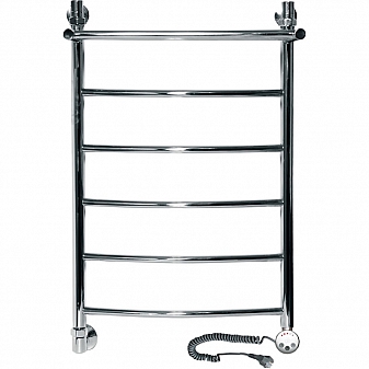 Полотенцесушитель электрический Ника Arc ЛД R с полкой 80x50 см 6 перекладин