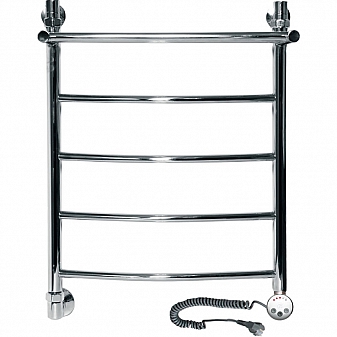 Полотенцесушитель электрический Ника Arc ЛД R с полкой 60x50 см 5 перекладин