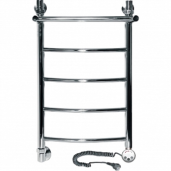 Полотенцесушитель электрический Ника Arc ЛД R с полкой 60x40 см 5 перекладин