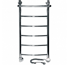 Полотенцесушитель электрический Ника Arc ЛД R с полкой 80x40 см 6 перекладин