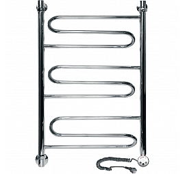 Полотенцесушитель электрический Ника Curve ЛZ R 80x50 см 3 перекладины