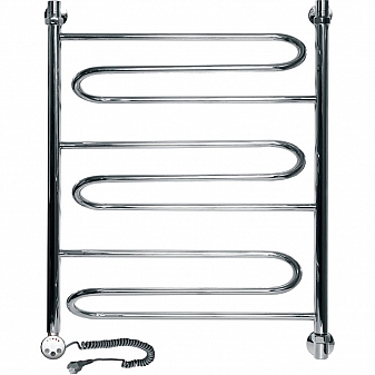 Полотенцесушитель электрический Ника Curve ЛZ L 80x60 см 3 перекладины