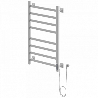 Полотенцесушитель электрический Ника Step-1 80/50 80х50 см белый/хром
