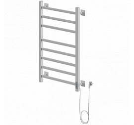 Полотенцесушитель электрический Ника Step-2 80/50 80х50 см белый/хром