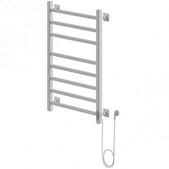 Полотенцесушитель электрический Ника Step-2 80/50 80х50 см белый/хром
