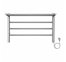 Полотенцесушитель Terminus Аврора с полкой П4 700х450 электро (quick touch) 70х45 см