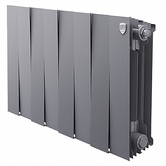 Радиатор биметаллический Royal Thermo Pianoforte 300 Silver Satin 8 секций