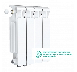 Радиатор биметаллический Rifar Monolit Ventil 350 MVL 4 секции