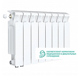 Радиатор биметаллический Rifar Monolit Ventil 350 MVL 8 секций