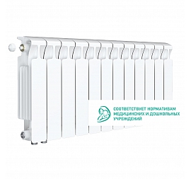 Радиатор биметаллический Rifar Monolit Ventil 350 MVL 12 секций