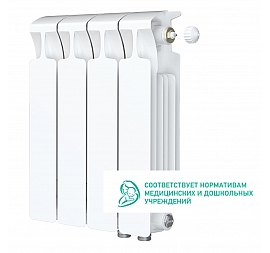 Радиатор биметаллический Rifar Monolit Ventil 350 MVR 4 секции