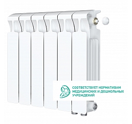 Радиатор биметаллический Rifar Monolit Ventil 350 MVR 6 секций