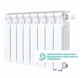 Радиатор биметаллический Rifar Monolit Ventil 350 MVR 8 секций