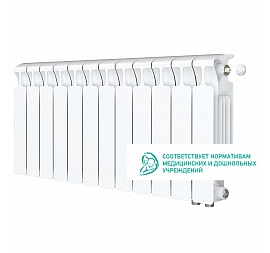 Радиатор биметаллический Rifar Monolit Ventil 350 MVR 12 секций