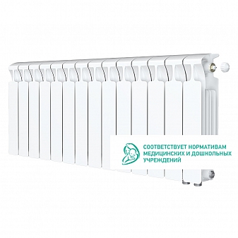 Радиатор биметаллический Rifar Monolit Ventil 350 MVR 14 секций