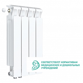 Радиатор биметаллический Rifar Monolit Ventil 500 MVL 4 секции