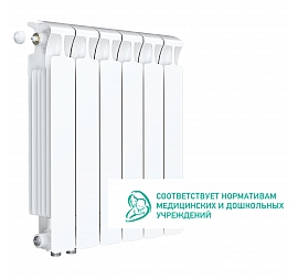 Радиатор биметаллический Rifar Monolit Ventil 500 MVL 6 секций