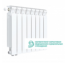 Радиатор биметаллический Rifar Monolit Ventil 500 MVL 8 секций