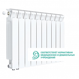 Радиатор биметаллический Rifar Monolit Ventil 500 MVL 10 секций