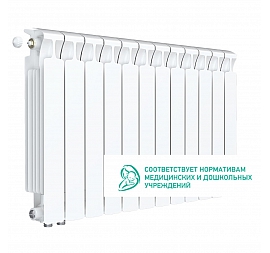 Радиатор биметаллический Rifar Monolit Ventil 500 MVL 12 секций